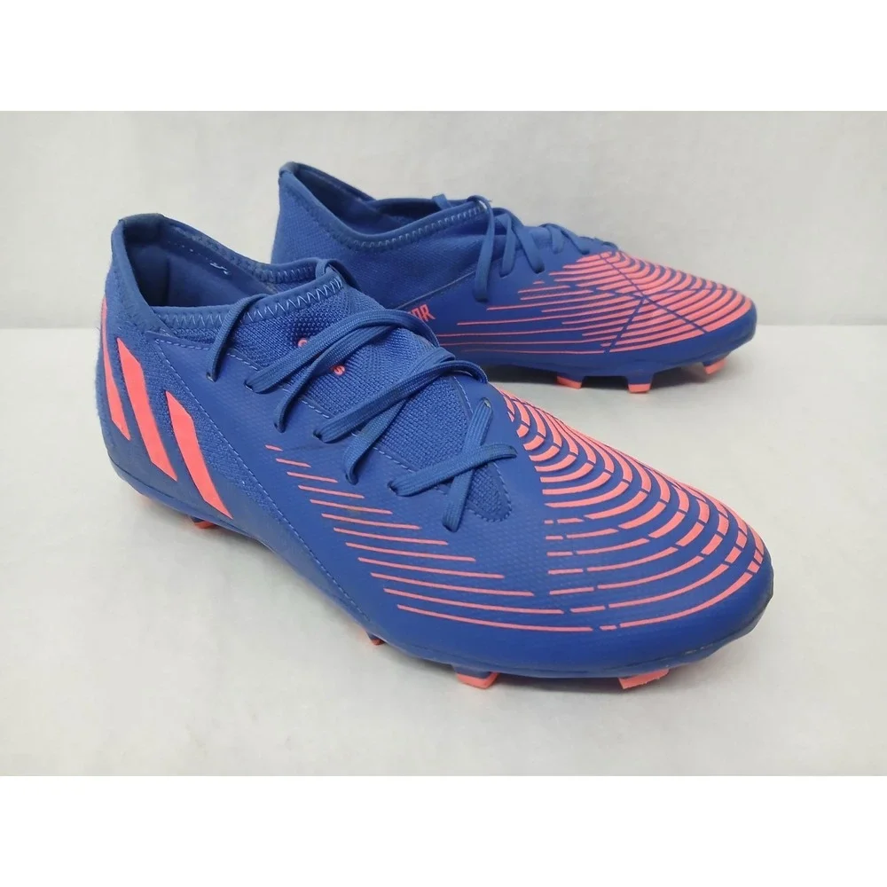 Adidas Youth Predator Edge.3 FG Soccer Cleats‎ GW2361 Blue Red Sz 5.5